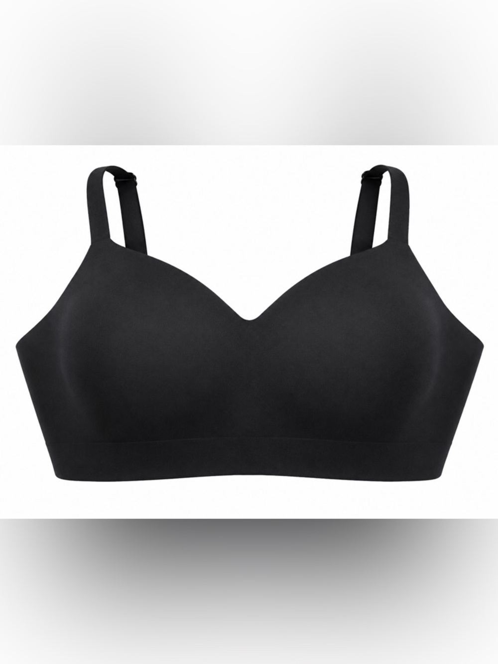 Shapermint Essentials Truekind Wireless Shaping Bra Black 2XL 10210 Seamless